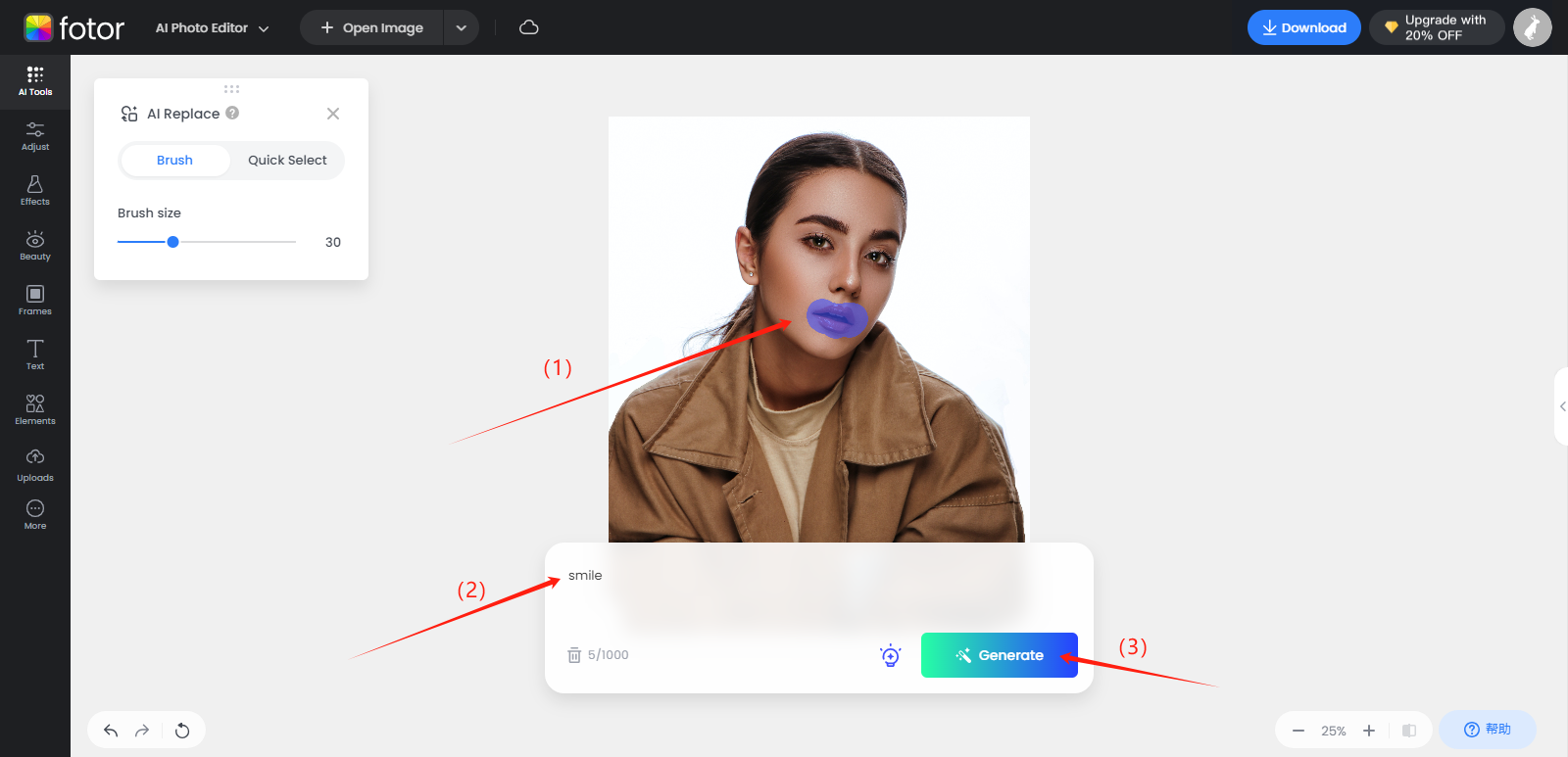 How to Add Smile to Photo with AI? – Fotor Help Center