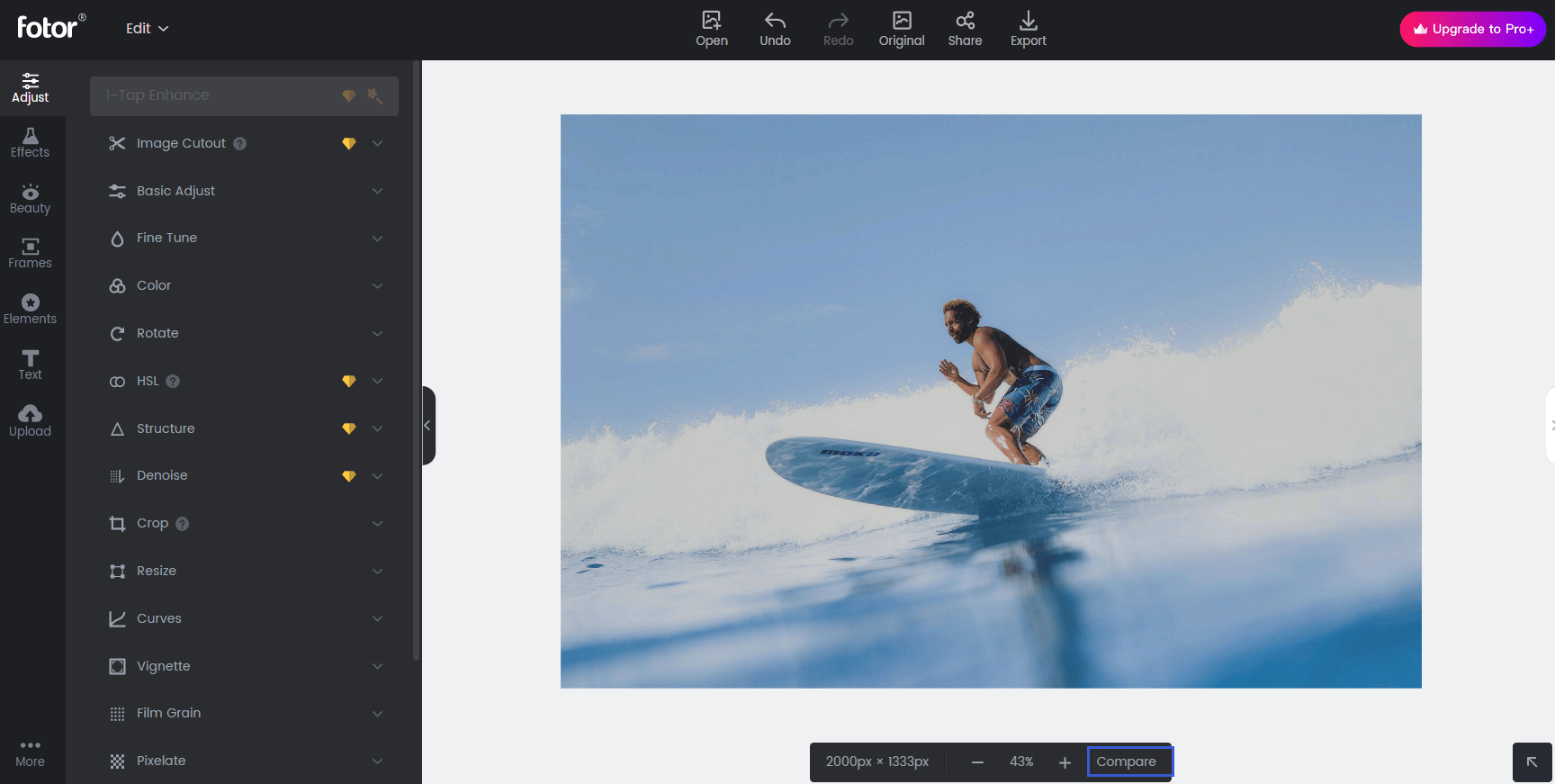 how to extract image from background in fotor photo editor