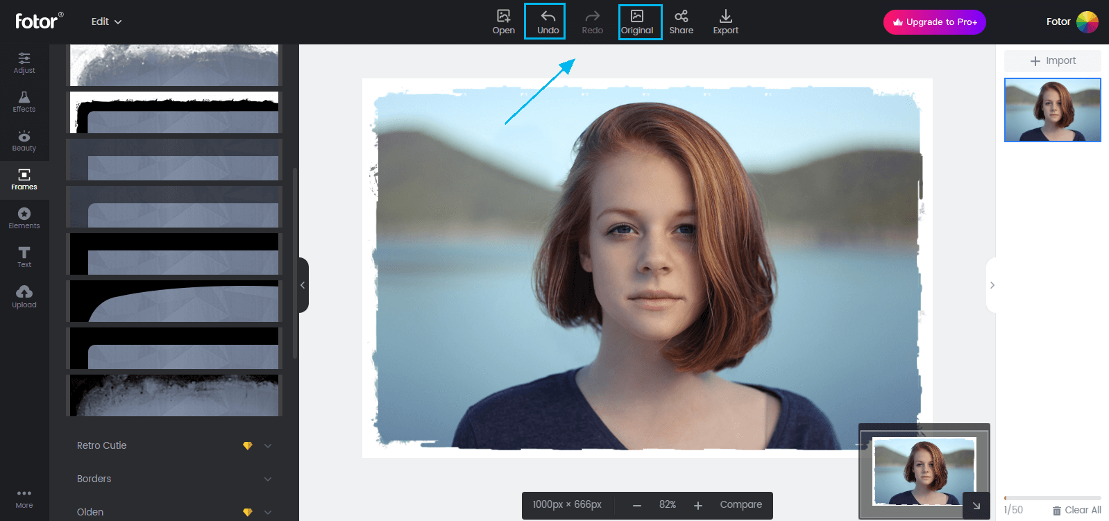 fotor photo editor how to save