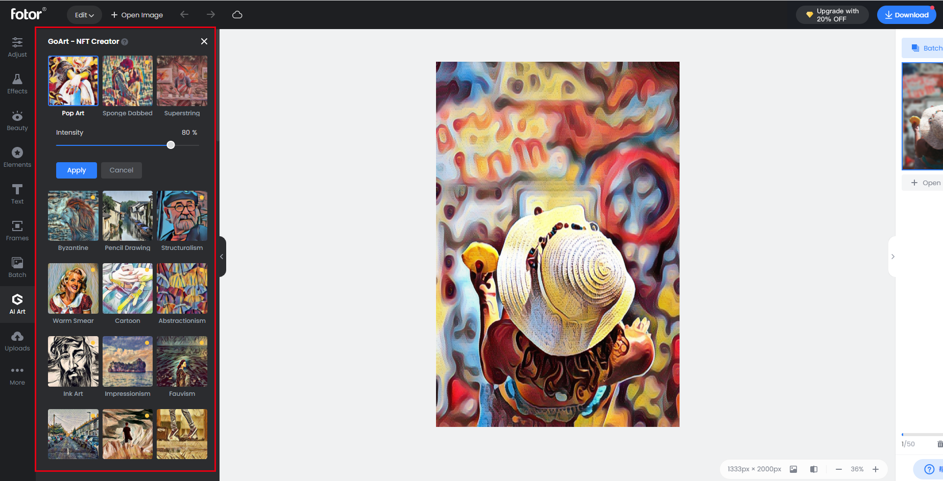 How to Turn Your Photo Work into Art in Fotor? – Fotor Help Center